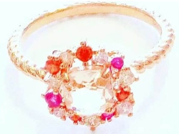 anillo rosa